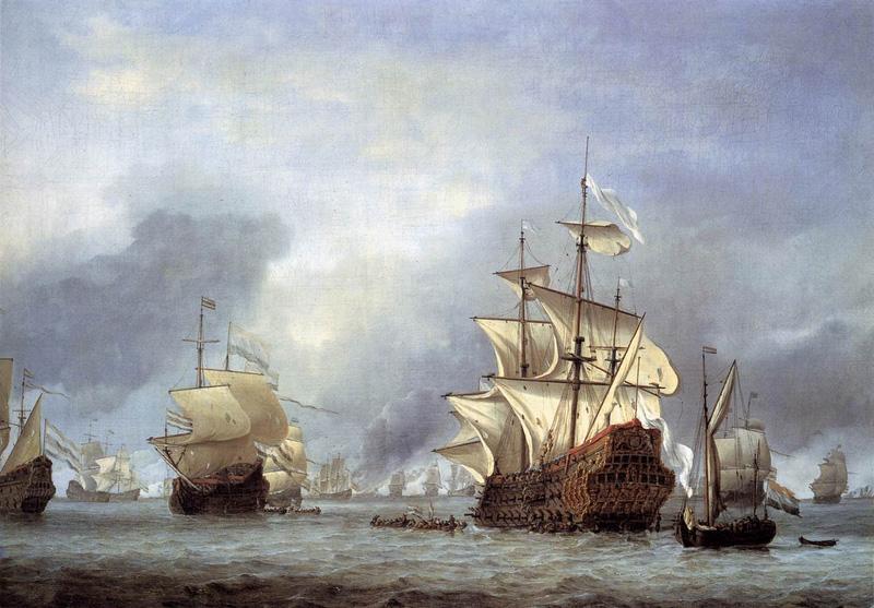 willem van de velde  the younger The Taking of the English Flagship the Royal Prince Sweden oil painting art